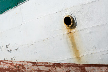 Old wooden ship fragment