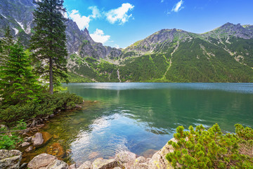Obrazy na Szkle  Jezioro Oko Morza w Tatrach, Polska