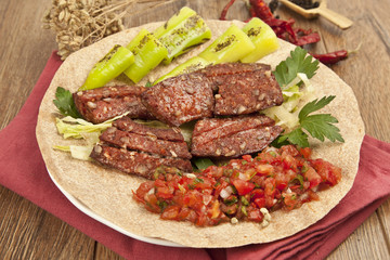 Sausage ( Turkish Sucuk ) concept photo