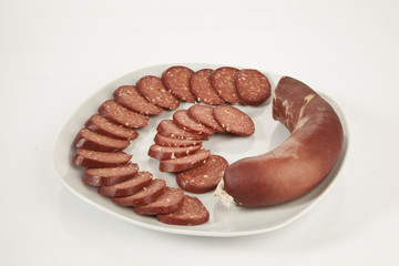 Sausage ( Turkish Sucuk ) isolated