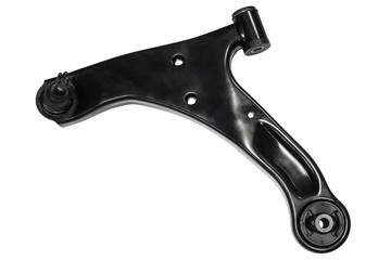 New suspension arm of a vehicle on a white background
