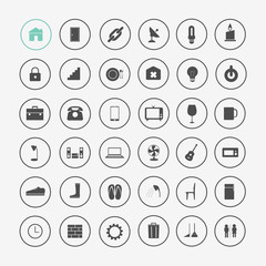 Home appliances ui icons