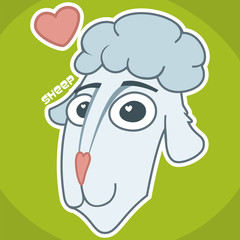in love muzzle sheep