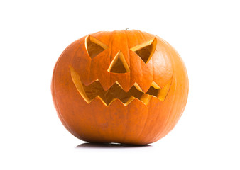 halloween pumpkin on a white background 