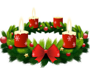 advent wreath 3 candles