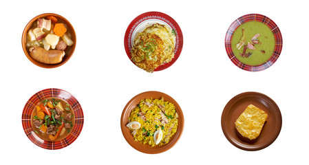 Traditional Irish,Scottish  and British cuisine.