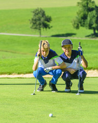 jugendliche Golfer