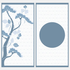 invitation card in japanese style