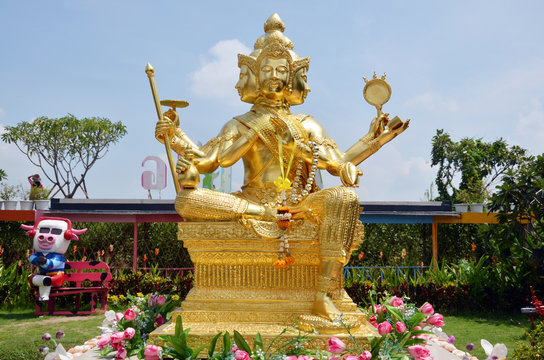 Brahma Buddha in Ayutthaya Thailand