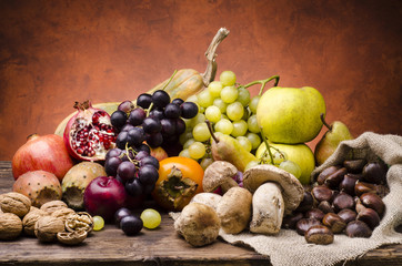 frutti e colori d'autunno