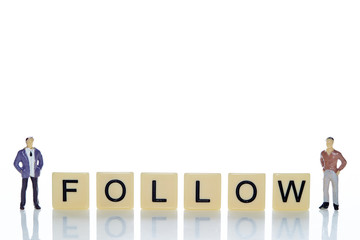 Fototapeta premium FOLLOW word