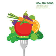 healthy food background  isolated