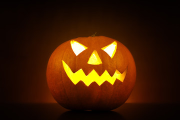 Glowing pumpkin