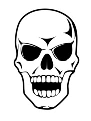 Cartoon skull