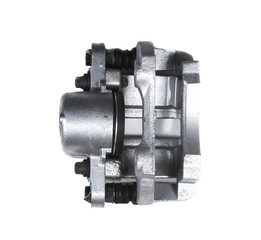 pads of mechanical car brake system isolated on white background