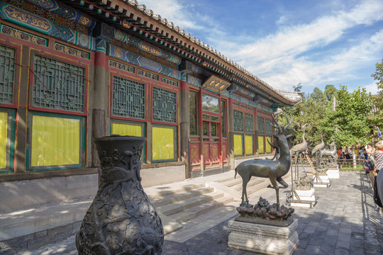 Beijing, Summer Palace. Hall of Happiness and Longevity