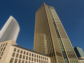 Business buildings in the exhibition site of Frankfurt, Germany