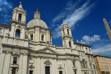 Fototapeta na wymiar Chiesa di S,Agnese a Piazza Navona