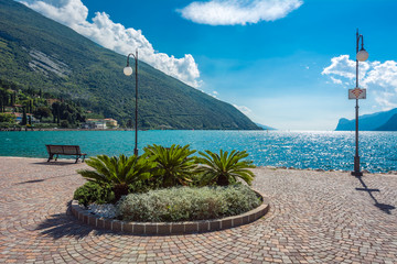 Torbole, Italy. The city situated by Lago di Garda.