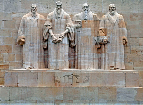 Reformation monument in Geneva, Switzerland.