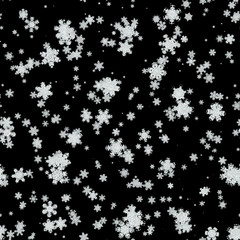 Snowfall seamless generated texture