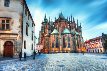 Katedra Świętych Wita, Wacława i Wojciecha Praga,Czechy. - obrazy, fototapety, plakaty