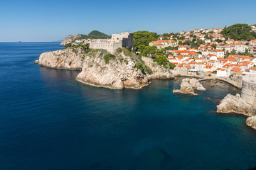 Fototapeta na wymiar Vieille ville de Dubrovnik depuis les remparts