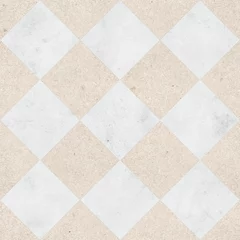 Poster Seamless marble and sandstone tiles pattern © kunertus