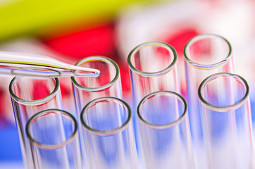 science laboratory test tubes