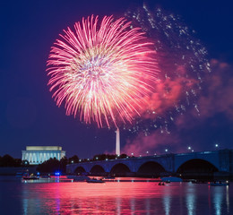 Fireworks over Washington, DC