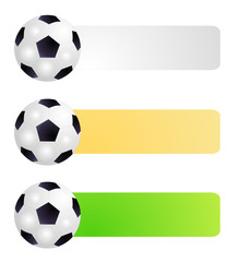 Set label with soccer ball