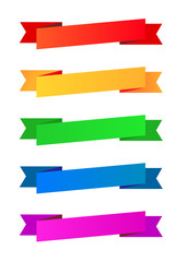 Collection of color ribbons