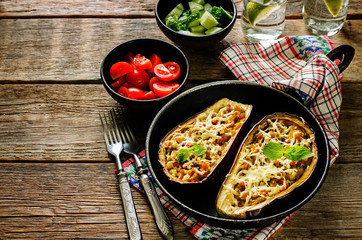 eggplant stuffed with vegetables