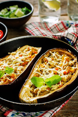 eggplant stuffed with vegetables