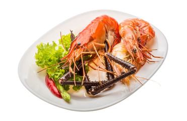 Giant Freshwater Prawn and king prawns