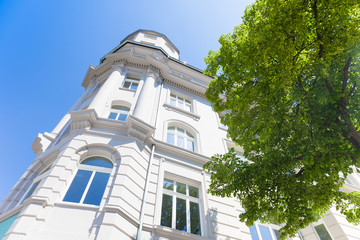 nobles Haus und Bäume - Altbau