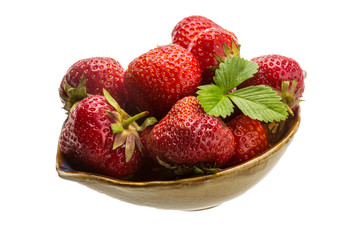 Strawberry in the bowl