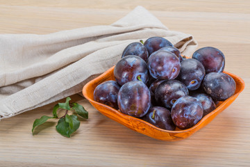Ripe fresh plum