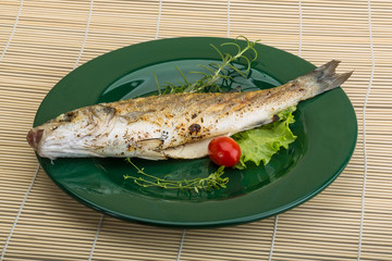 Grilled seabass