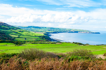 Scenic View over of Robin Hoods Bay, England