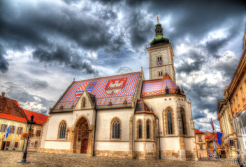 St. Mark's Church in Zagreb, Croatia