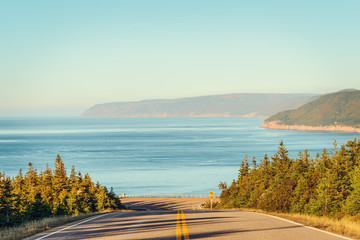 Cabot Trail Highway  in fall