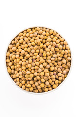 Soybean isolated on white background