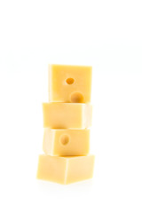 Cheese isolated on white