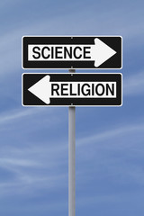 Fototapeta premium Science Versus Religion