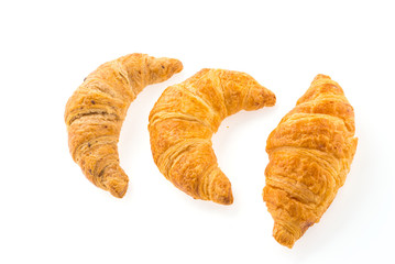 Croissant isolated on white background