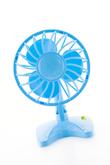 Electronic air fan isolated on white background