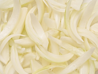 uncooked sliced onion food background