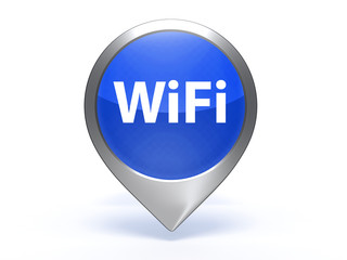 wifi pointer icon on white background