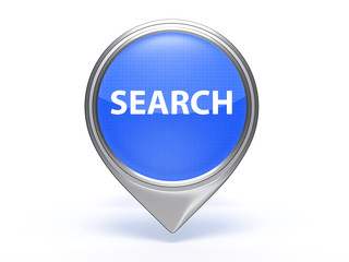 search pointer icon on white background